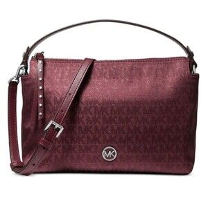 Michael Kors AND dust bag Merlot Shailene Small Messenger Bag purse NWT
